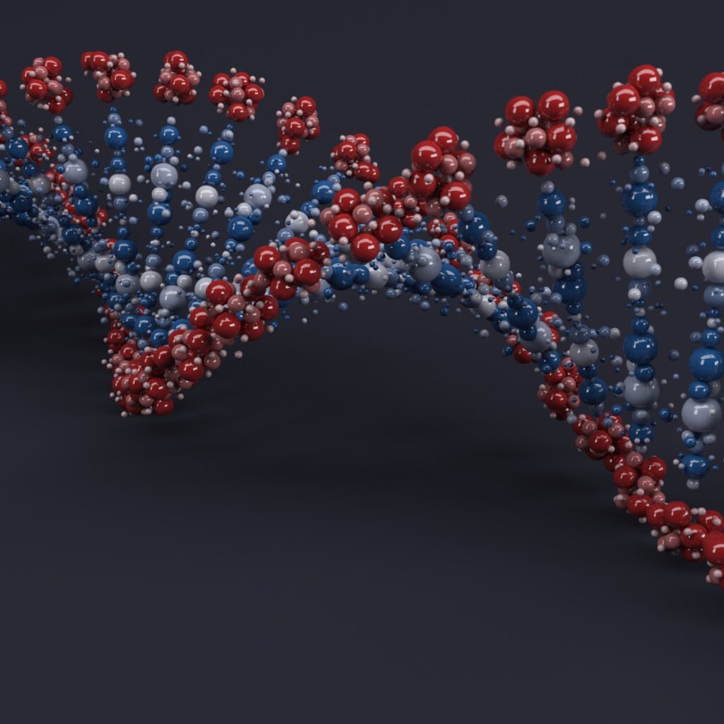 Illustration of antisense oligonucleotide therapy targeting the RNU4-2 gene mutation associated with ReNU syndrome through the BioMarin and n-Lorem collaboration.
