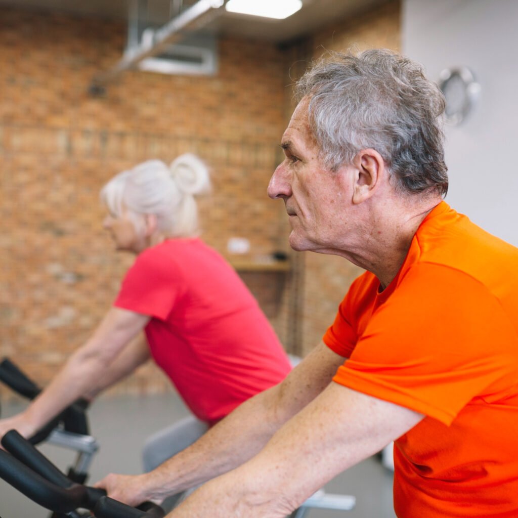Illustration of enobosarm combined with GLP-1 therapy to preserve lean muscle mass during weight loss in older adults with obesity in the Phase 2b PLATEAU clinical trial.