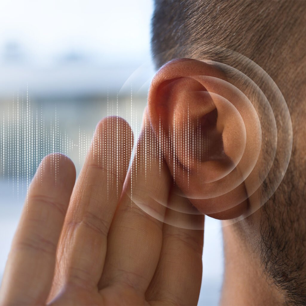Illustration of Envoy Medical's investigational Acclaim fully implanted cochlear implant as the pivotal clinical trial reaches the three-month follow-up milestone for all enrolled patients.