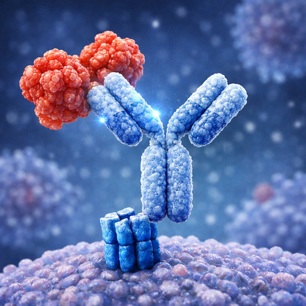 Illustration of Spero Therapeutics and Innovent Biologics licensing agreement for IBI355 (SP001), an investigational anti-CD40L monoclonal antibody entering Phase 2 development for IgG4-related disease and Sjögren's disease.