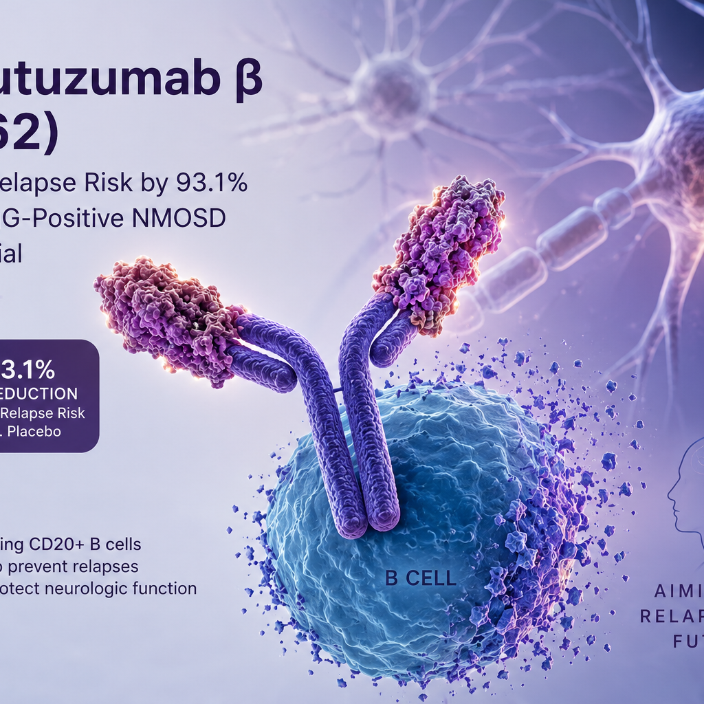 Obinutuzumab beta MIL62 reduces relapse risk in AQP4-IgG-positive NMOSD