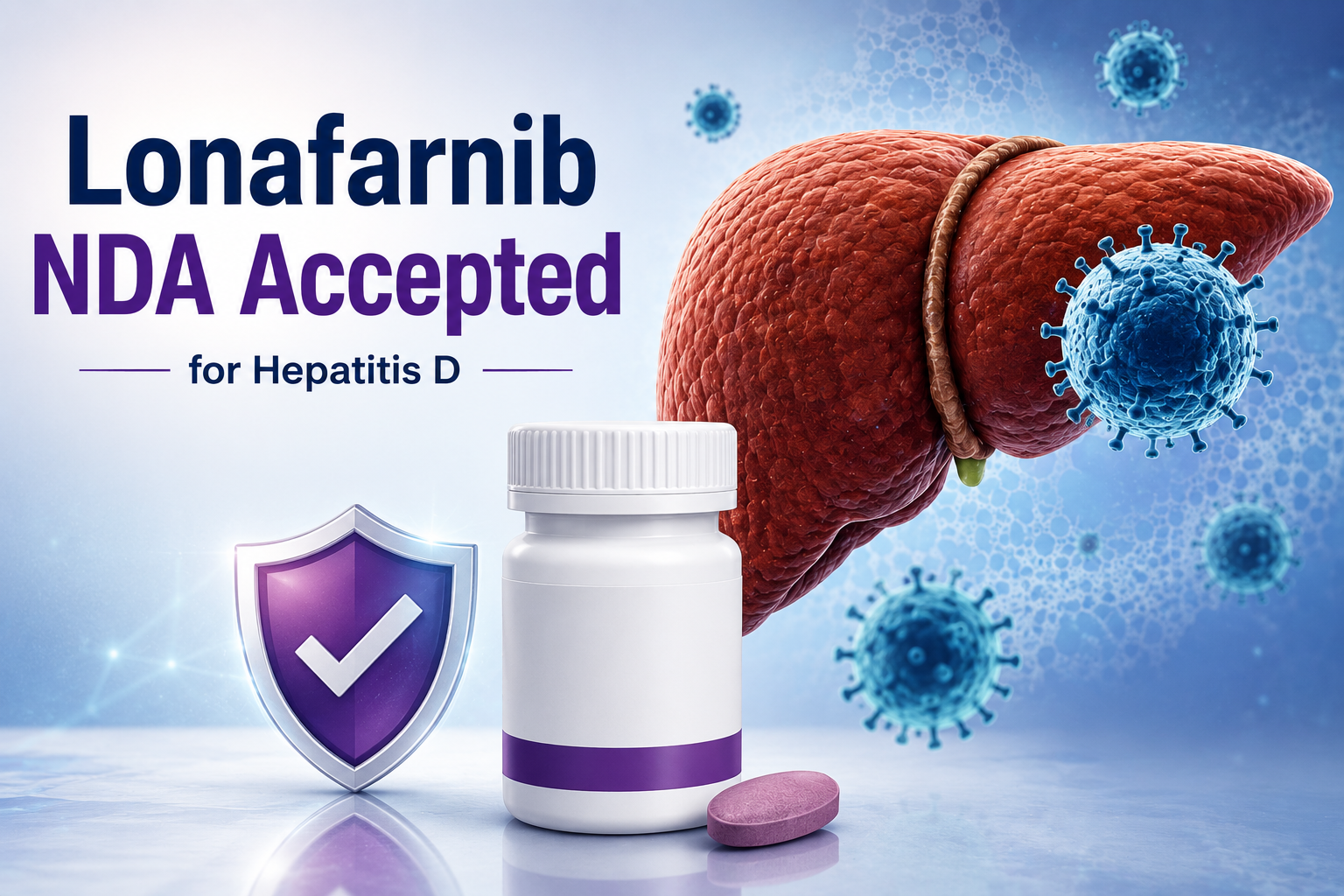 Lonafarnib oral therapy candidate for chronic hepatitis D under FDA review