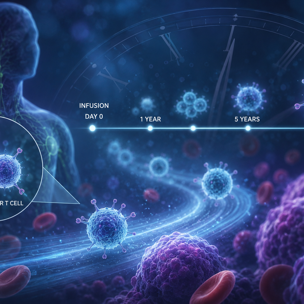 Penn Medicine researchers found CD19 CAR T cells can persist for up to a decade in B-cell lymphoma, revealing long-term cellular and clonal changes.