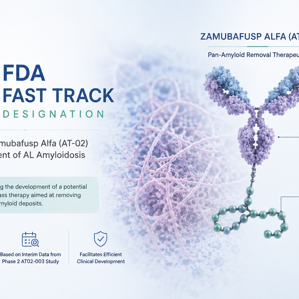 Zamubafusp alfa (AT-02) receives FDA Fast Track designation for AL amyloidosis