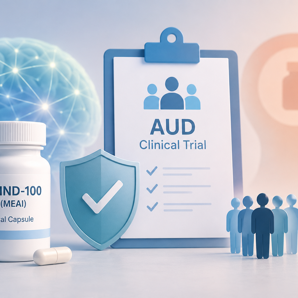 Clearmind CMND-100 Phase I/II clinical trial advances to patients with moderate-to-severe alcohol use disorder