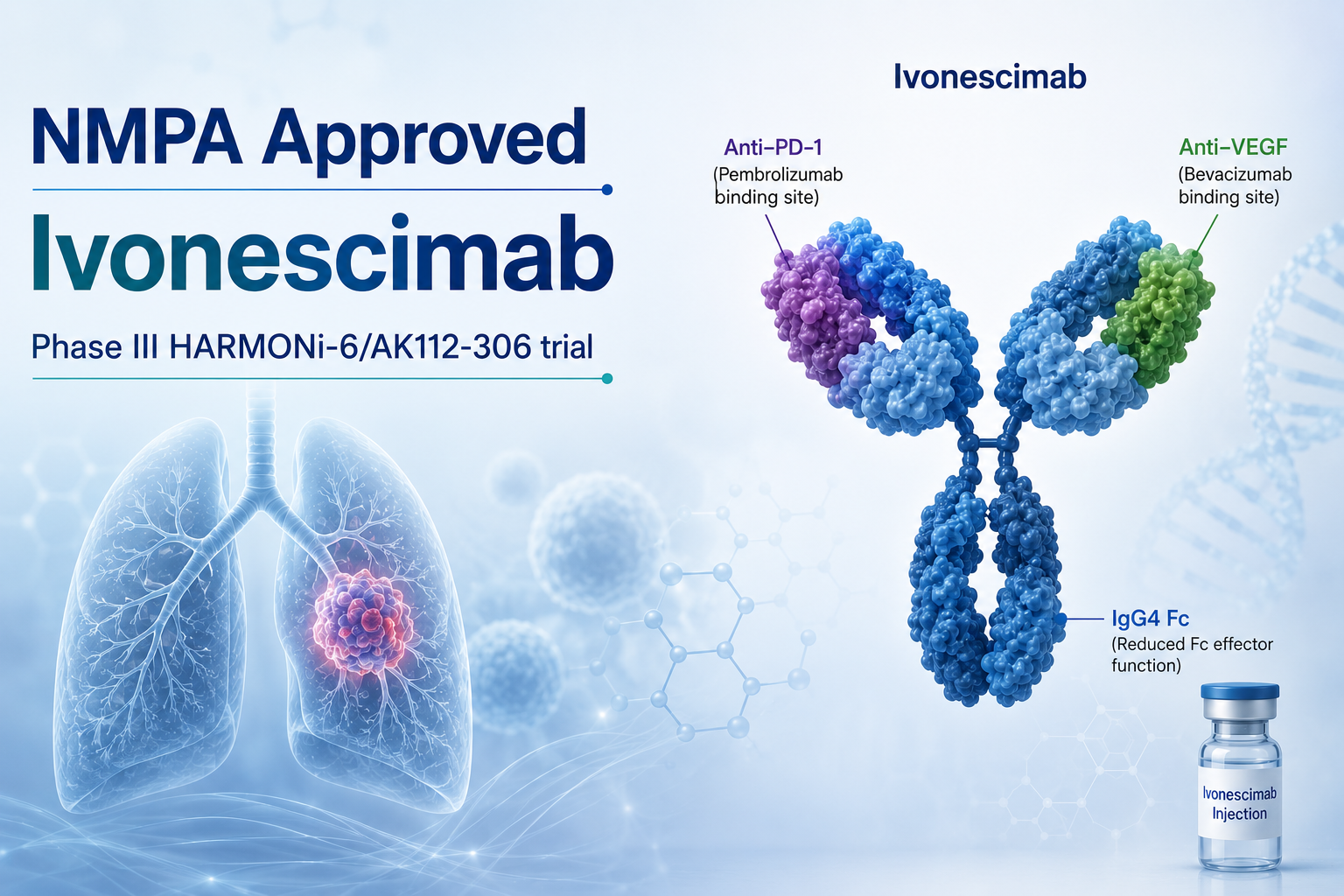 Ivonescimab plus chemotherapy receives NMPA approval for first-line advanced squamous non-small cell lung cancer
