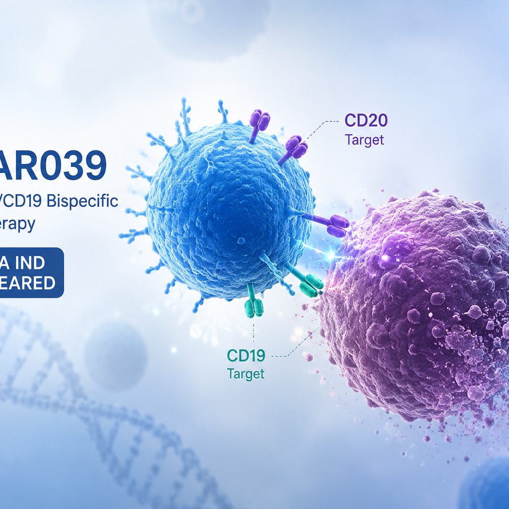 AbelZeta C-CAR039 bispecific CAR-T therapy receives FDA IND clearance for relapsed or refractory large B-cell lymphoma