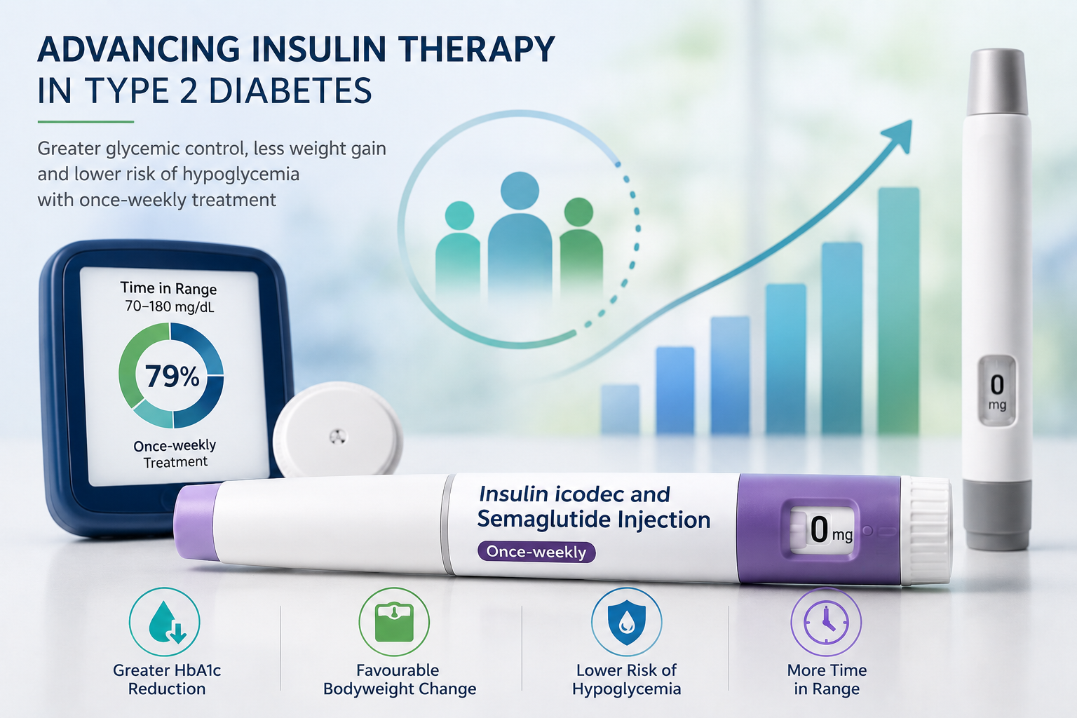 Once-weekly IcoSema compared with insulin glargine U100 in the COMBINE 4 type 2 diabetes trial