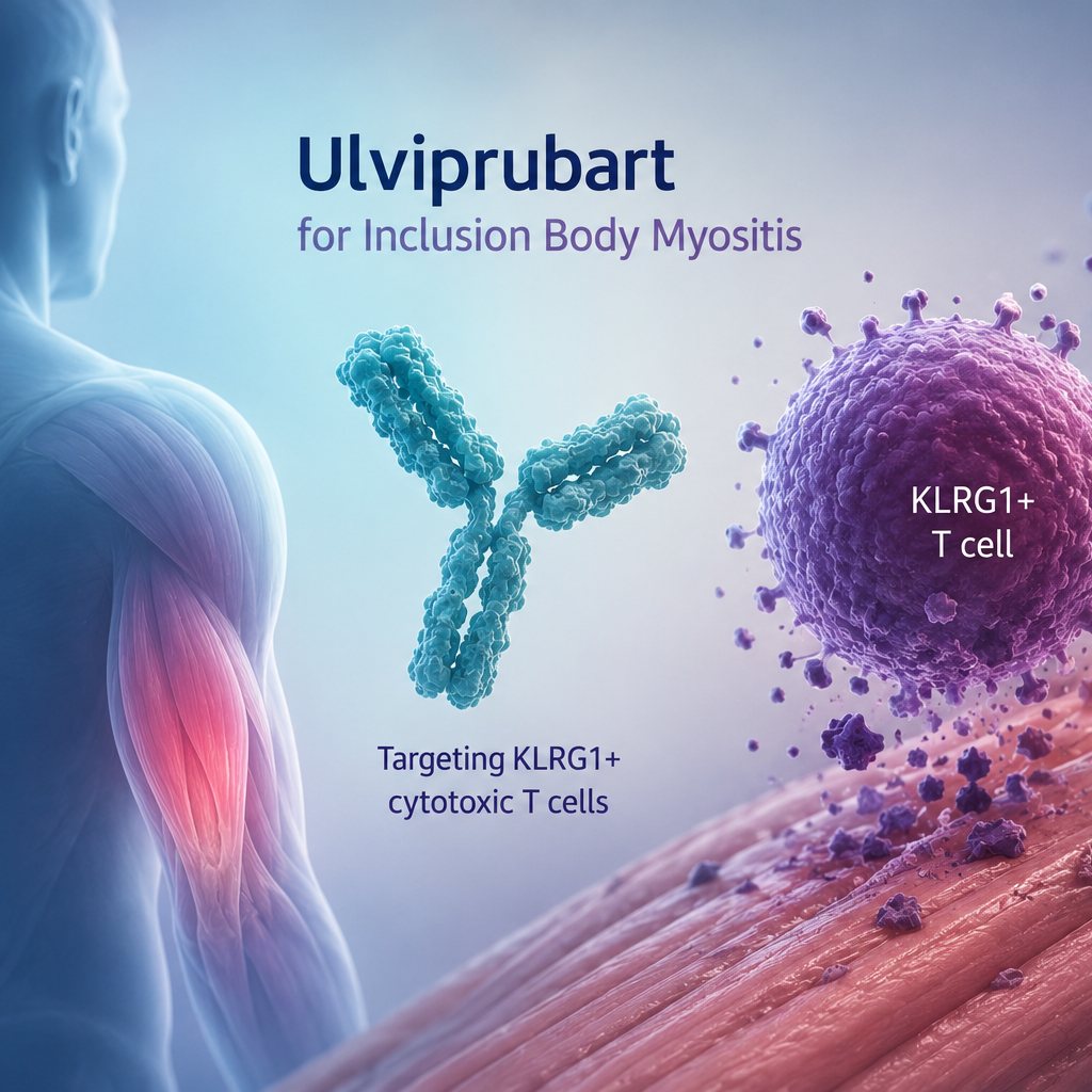 Ulviprubart mechanism of action targeting KLRG1-expressing T cells in inclusion body myositis