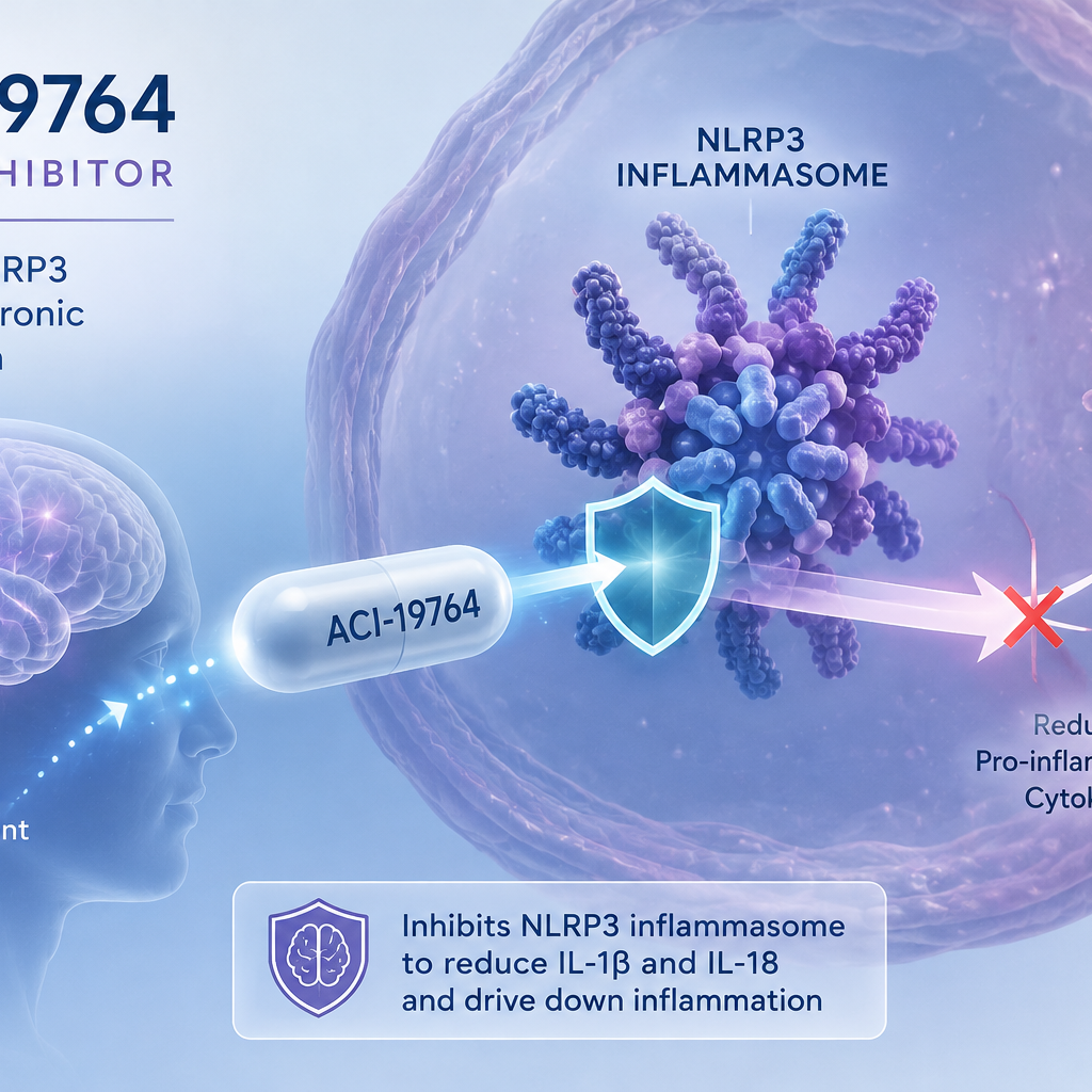 AC Immune ACI-19764 NLRP3 inflammasome inhibitor Phase 1 clinical trial