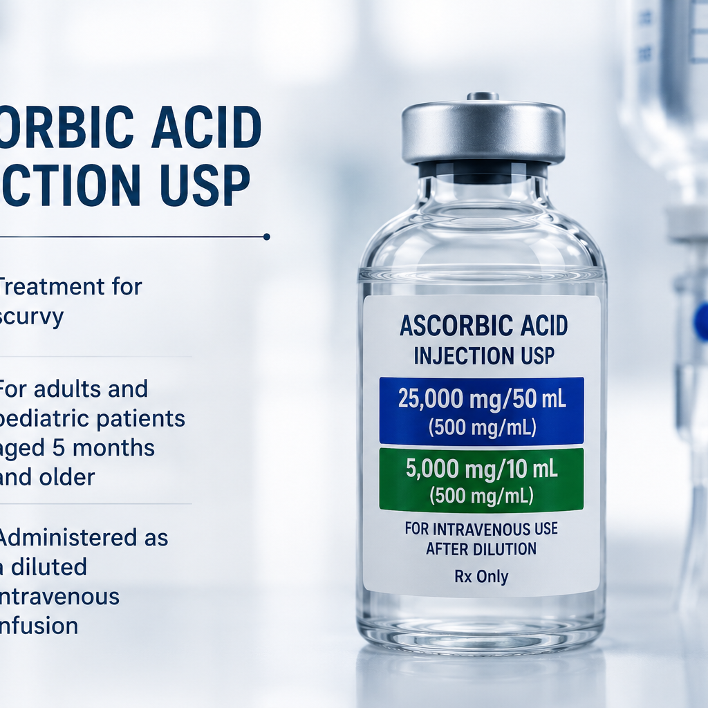 Zydus Ascorbic Acid Injection USP approved by FDA for short-term treatment of scurvy