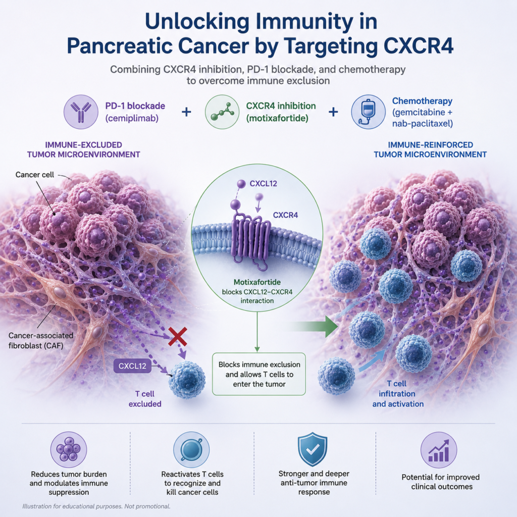 Chemo4METPANC combination of motixafortide cemiplimab gemcitabine and nab-paclitaxel in metastatic pancreatic cancer