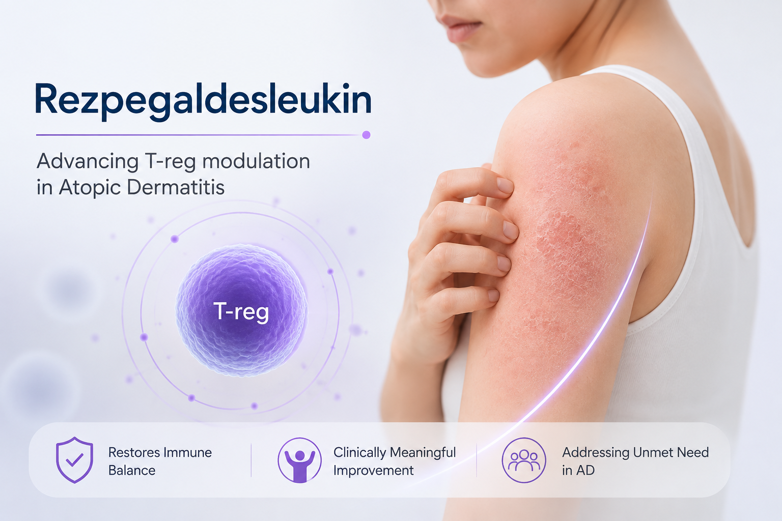 Rezpegaldesleukin Phase 2b REZOLVE-AD trial results in moderate-to-severe atopic dermatitis