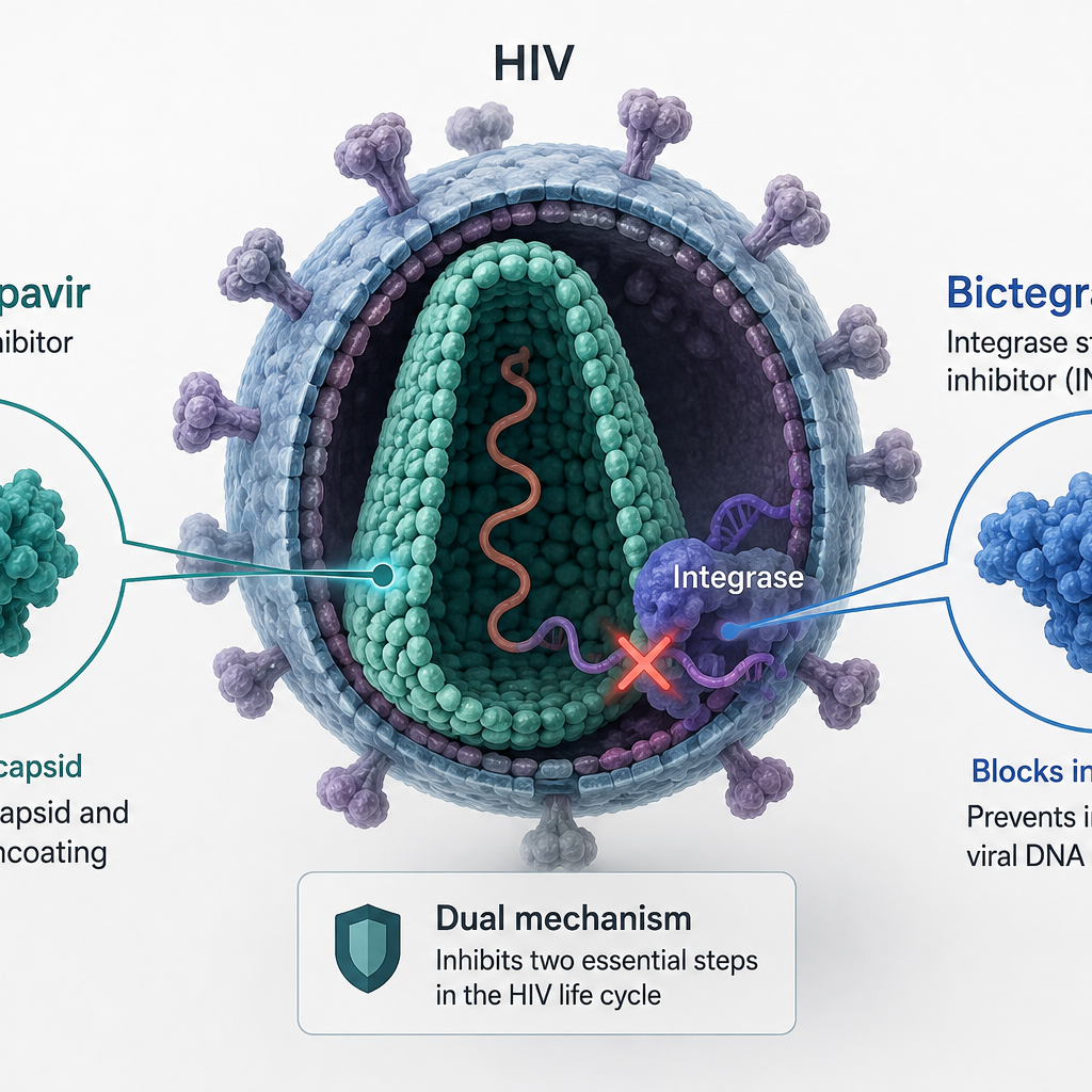 FDA approves Bixlenvo, a once-daily bictegravir and lenacapavir single-tablet regimen for virologically suppressed adults with HIV