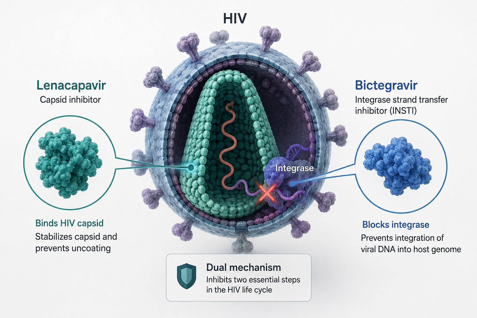 FDA approves Bixlenvo, a once-daily bictegravir and lenacapavir single-tablet regimen for virologically suppressed adults with HIV