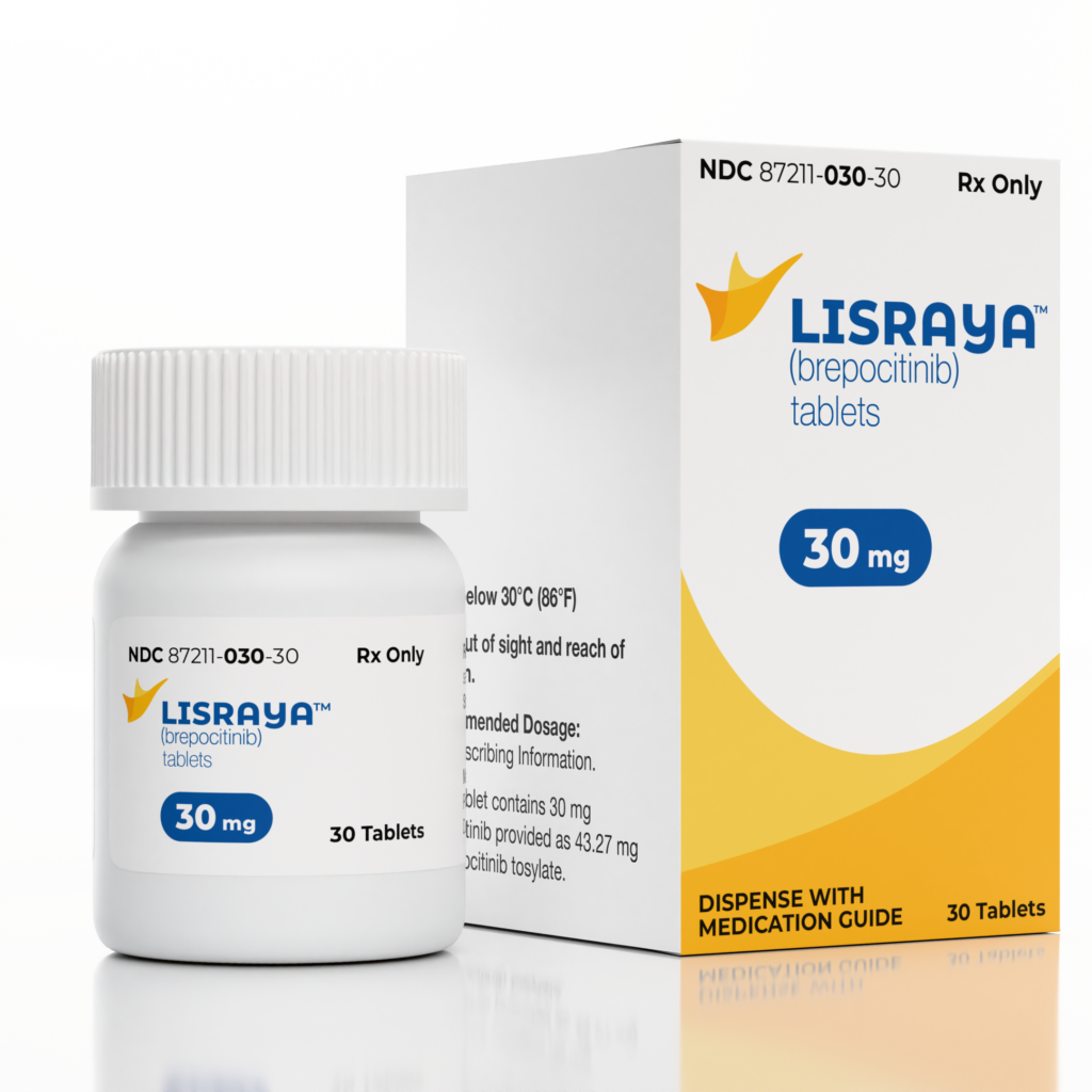 LISRAYA brepocitinib 30 mg FDA approved for adults with dermatomyositis