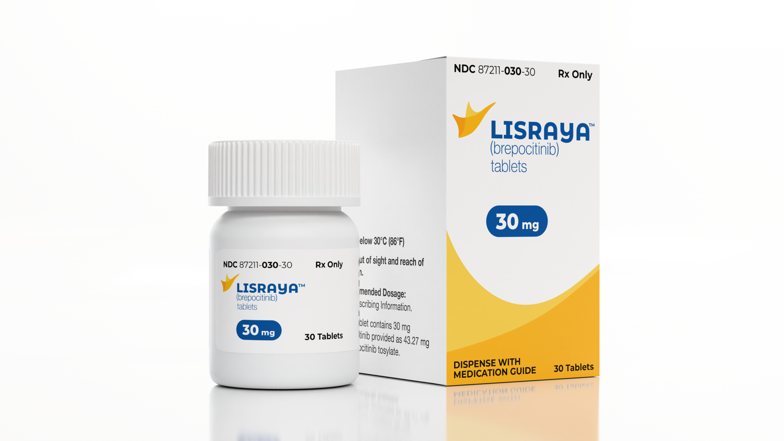 LISRAYA brepocitinib 30 mg FDA approved for adults with dermatomyositis
