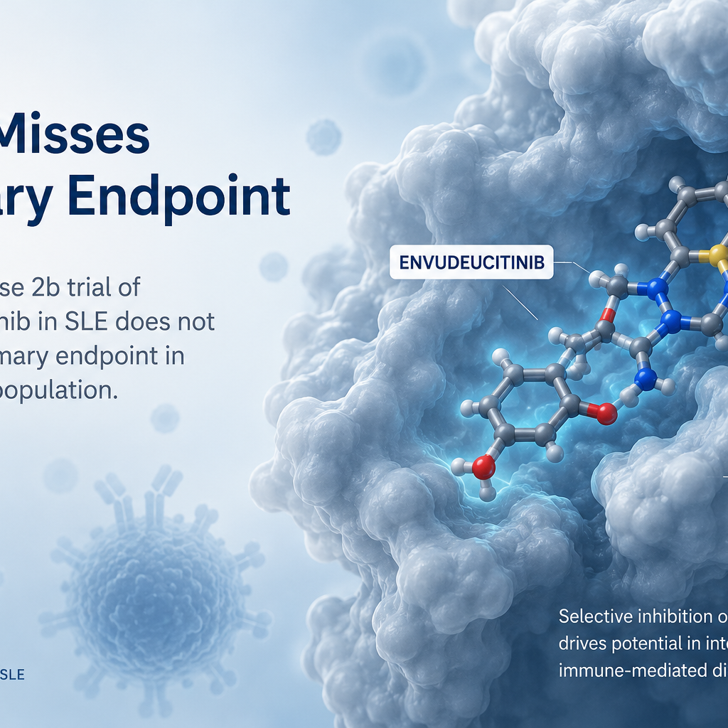 Envudeucitinib Phase 2b LUMUS trial results in systemic lupus erythematosus