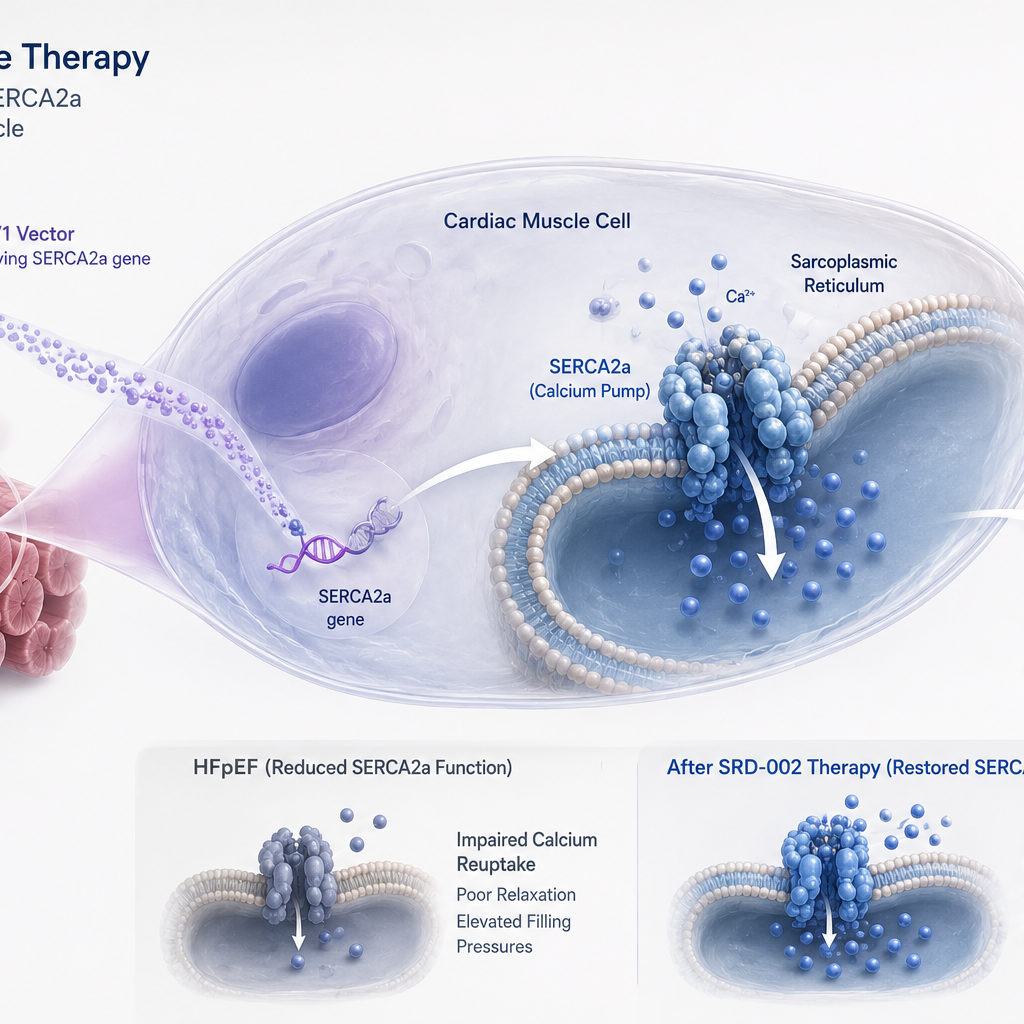 SRD-002 gene therapy shows sustained 12-month improvements in cardiac filling pressure in HFpEF