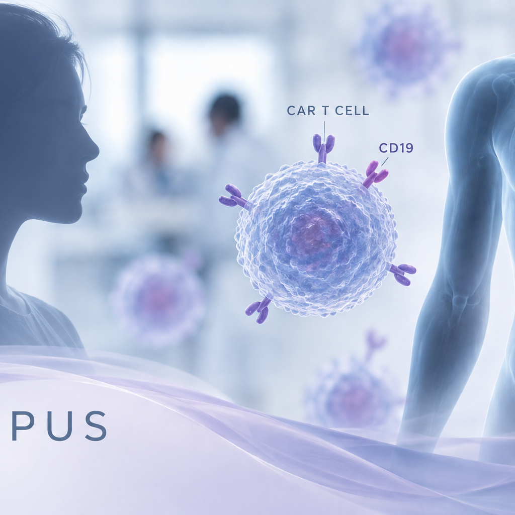 Fate Therapeutics FT819 iPSC-derived anti-CD19 CAR T-cell therapy for lupus