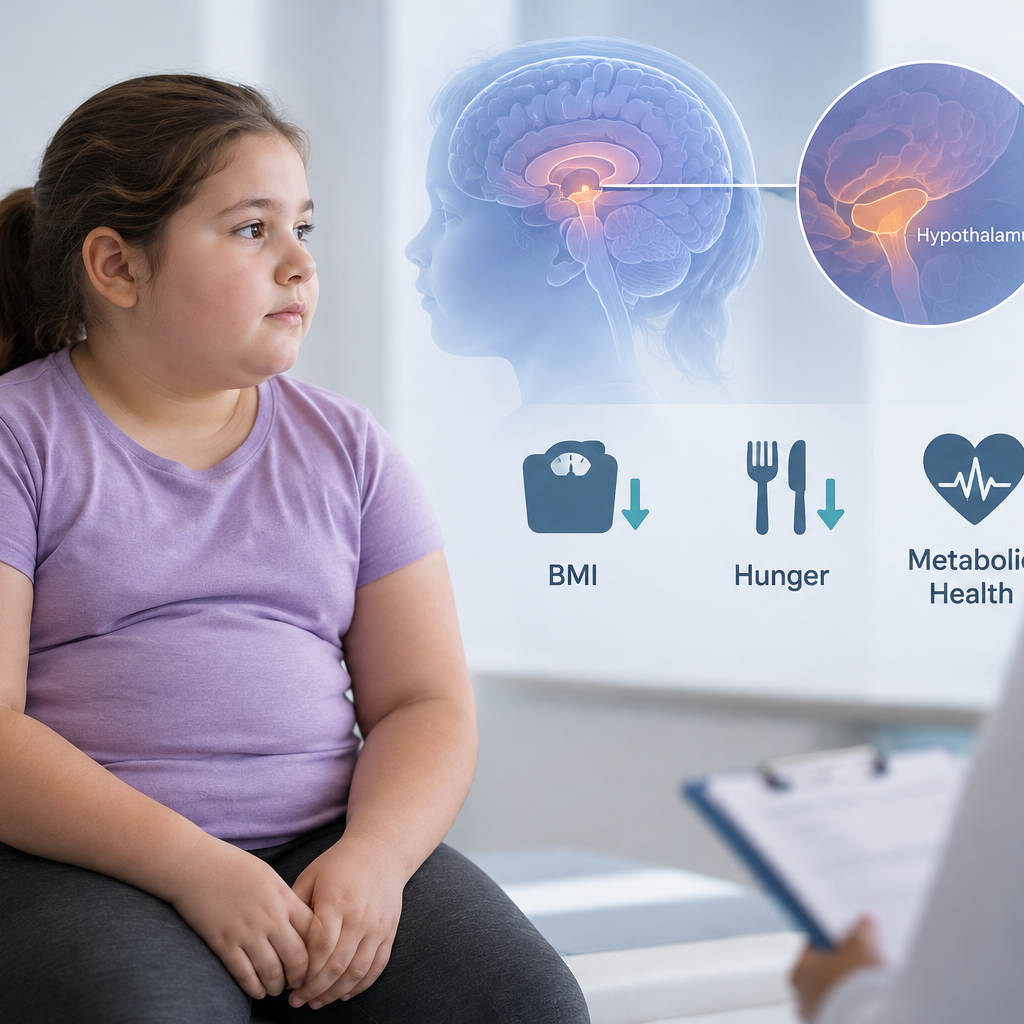 etmelanotide shows sustained BMI reductions and improved cardiometabolic risk measures in children with acquired hypothalamic obesity