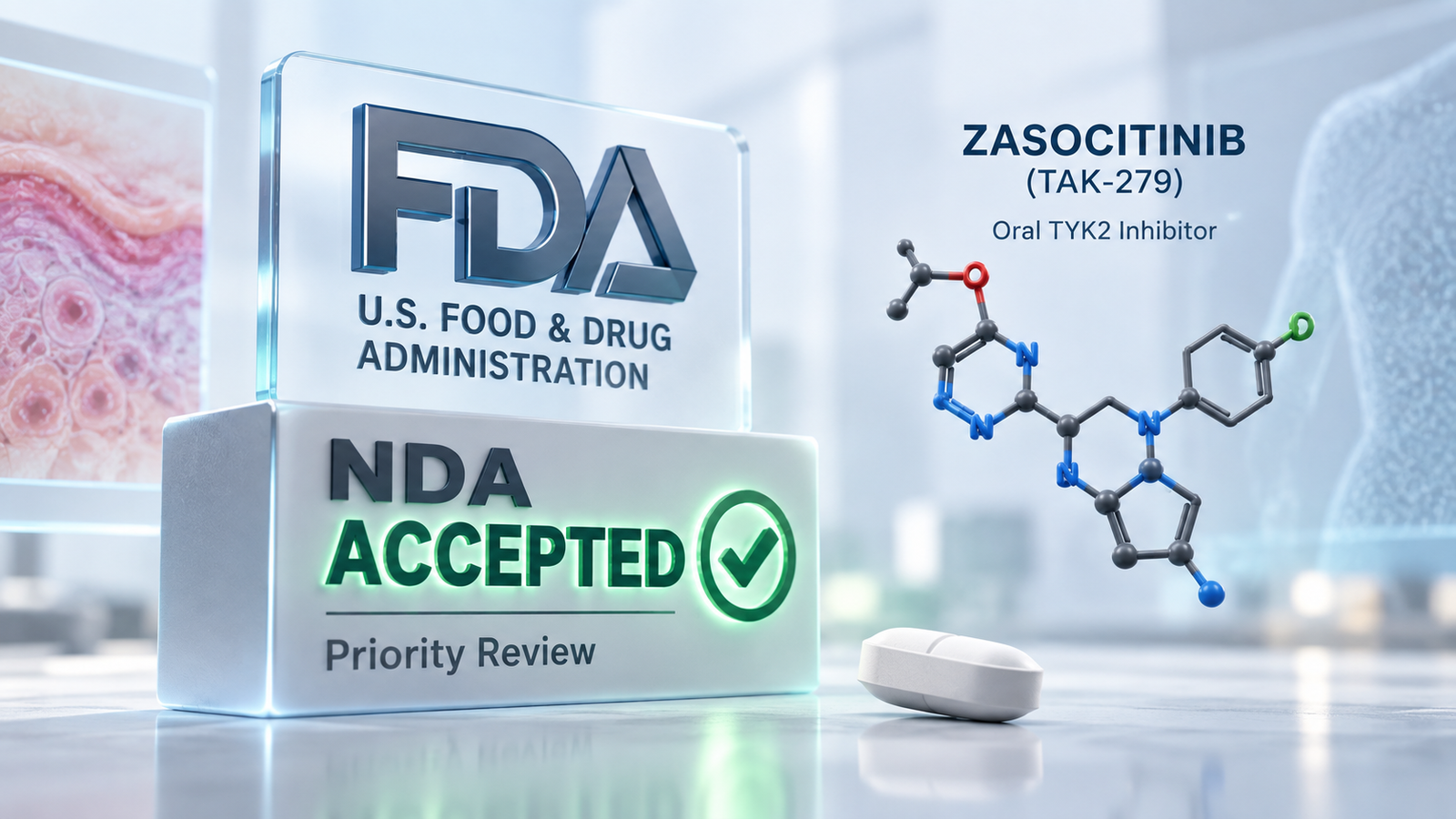Takeda zasocitinib oral TYK2 inhibitor for moderate-to-severe plaque psoriasis