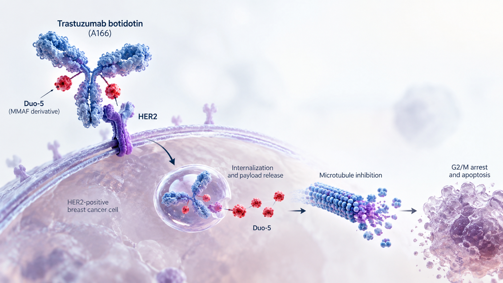 Trastuzumab botidotin A166 HER2-targeted antibody-drug conjugate in Phase III breast cancer trial