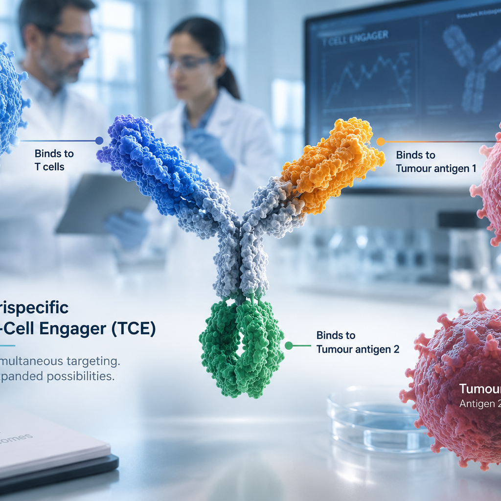 GSK Chimagen trispecific T-cell engager targeting two tumour antigens for multiple myeloma
