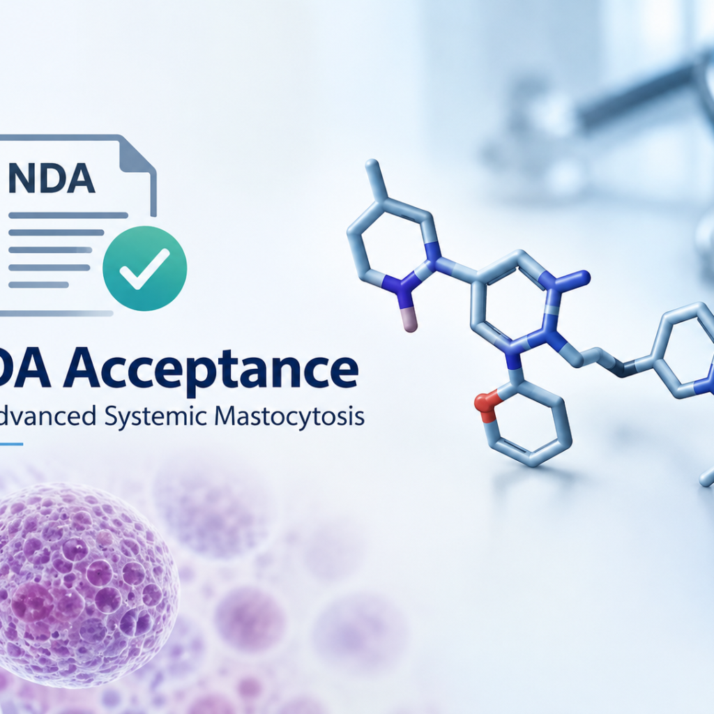 Bezuclastinib mechanism and FDA NDA review for advanced systemic mastocytosis