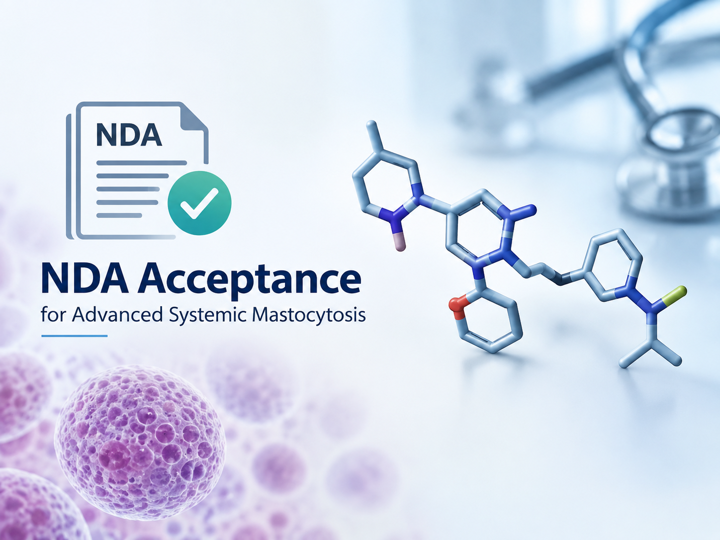Bezuclastinib mechanism and FDA NDA review for advanced systemic mastocytosis