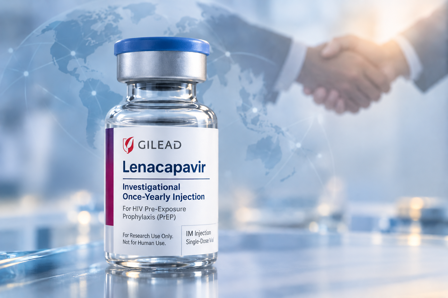 Gilead expands royalty-free lenacapavir licenses for potential once-yearly HIV PrEP access