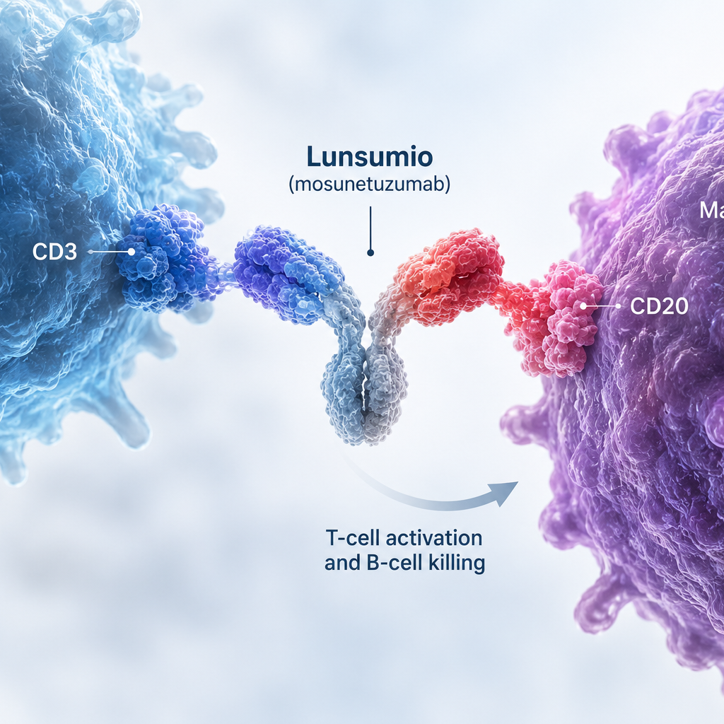Roche Lunsumio mosunetuzumab lenalidomide combination in relapsed or refractory follicular lymphoma