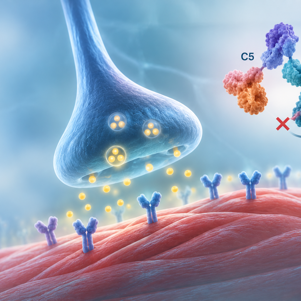 Klygefa gefurulimab C5 inhibition mechanism for AChR-positive generalised myasthenia gravis