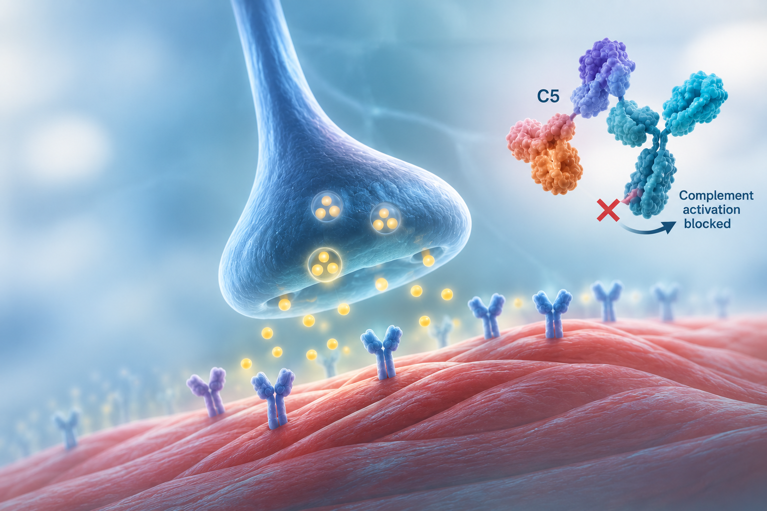 Klygefa gefurulimab C5 inhibition mechanism for AChR-positive generalised myasthenia gravis