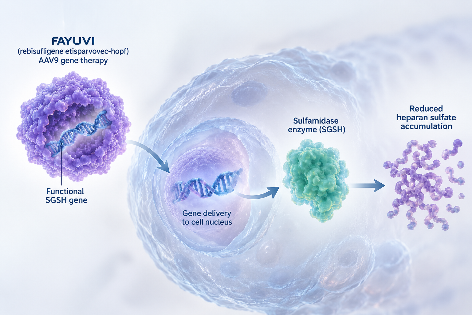FAYUVI AAV9 gene therapy for Sanfilippo syndrome type A