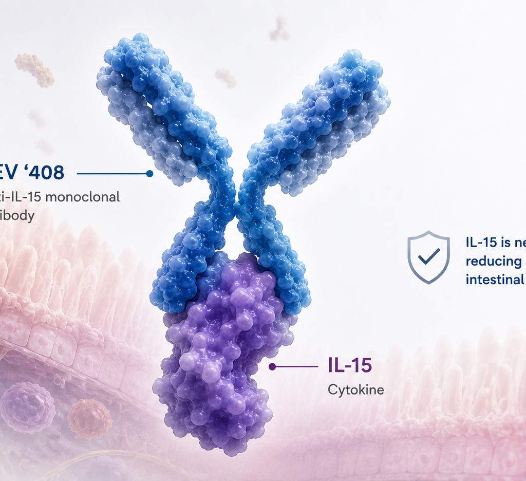 Teva TEV '408 anti-IL-15 antibody Phase 2a celiac disease study