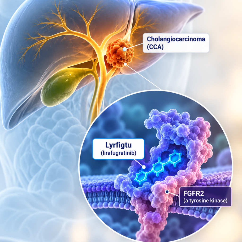 FDA approves Lyrfigtu lirafugratinib for FGFR2-positive cholangiocarcinoma