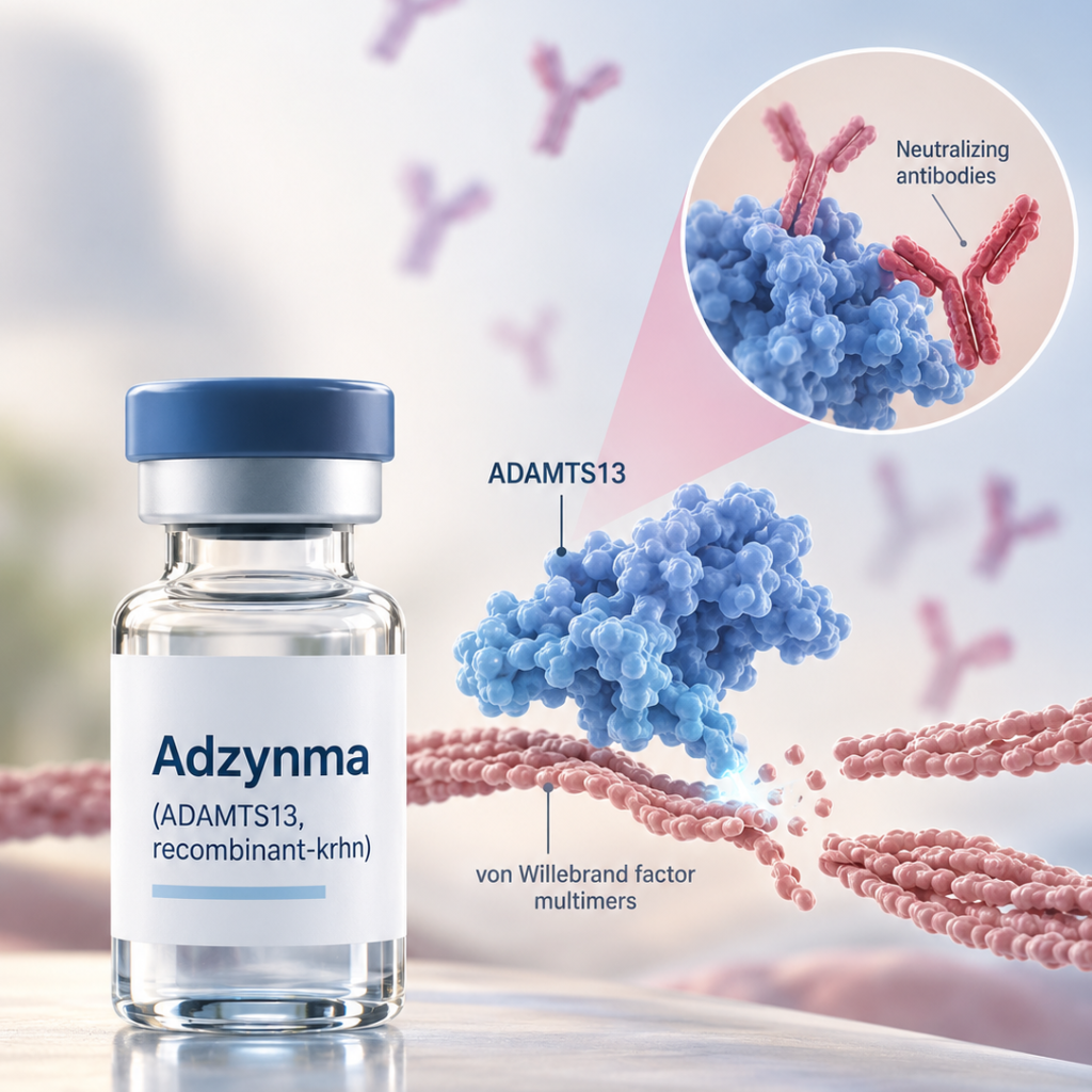 FDA-approved Adzynma boxed warning for neutralizing antibodies and serious outcomes