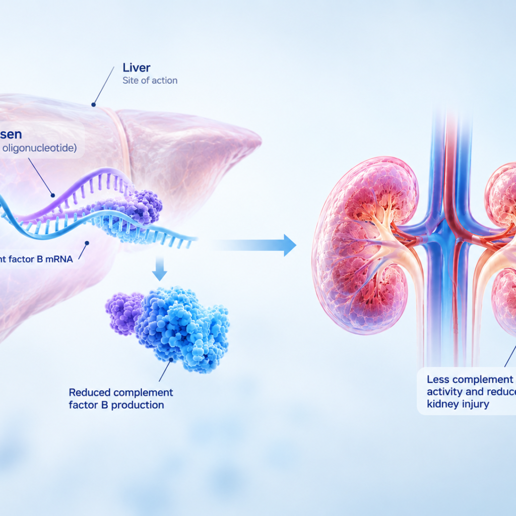 Sefaxersen targeting complement factor B mRNA in IgA nephropathy