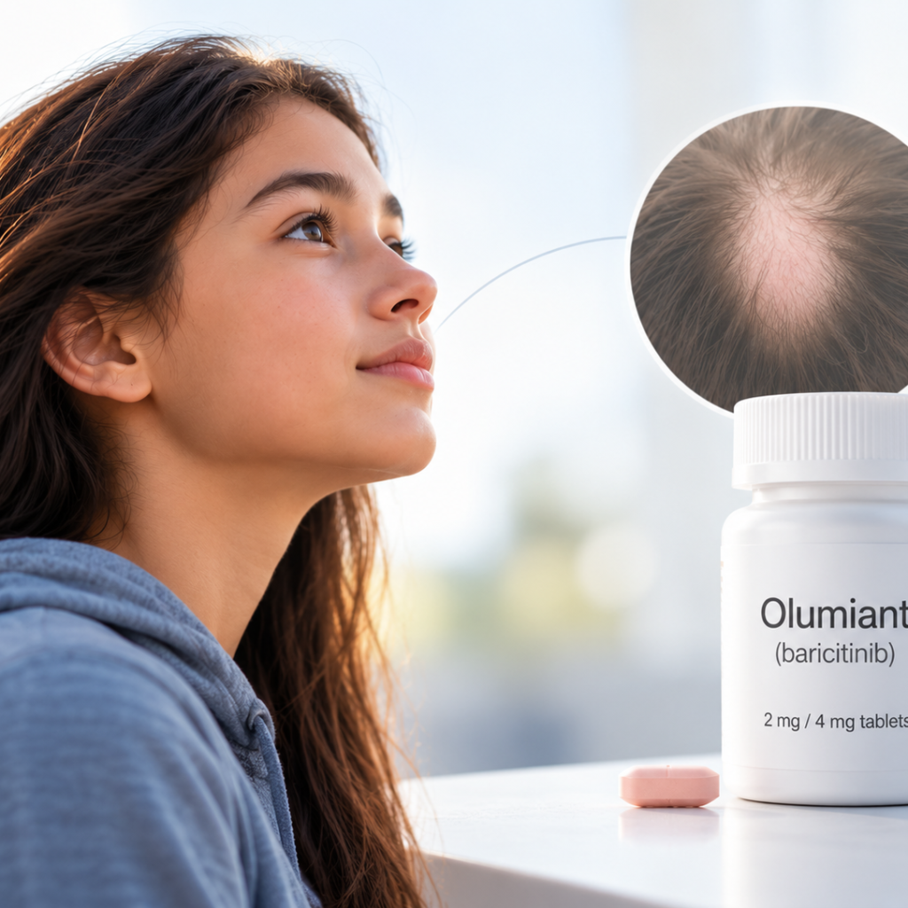 Olumiant (baricitinib) FDA approved for adolescents aged 12 years and older with severe alopecia areata