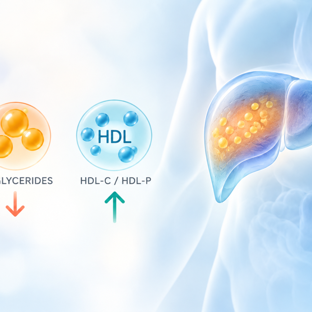 Tipelukast Phase 2 trial showing HDL improvement, triglyceride reduction and liver fat assessment