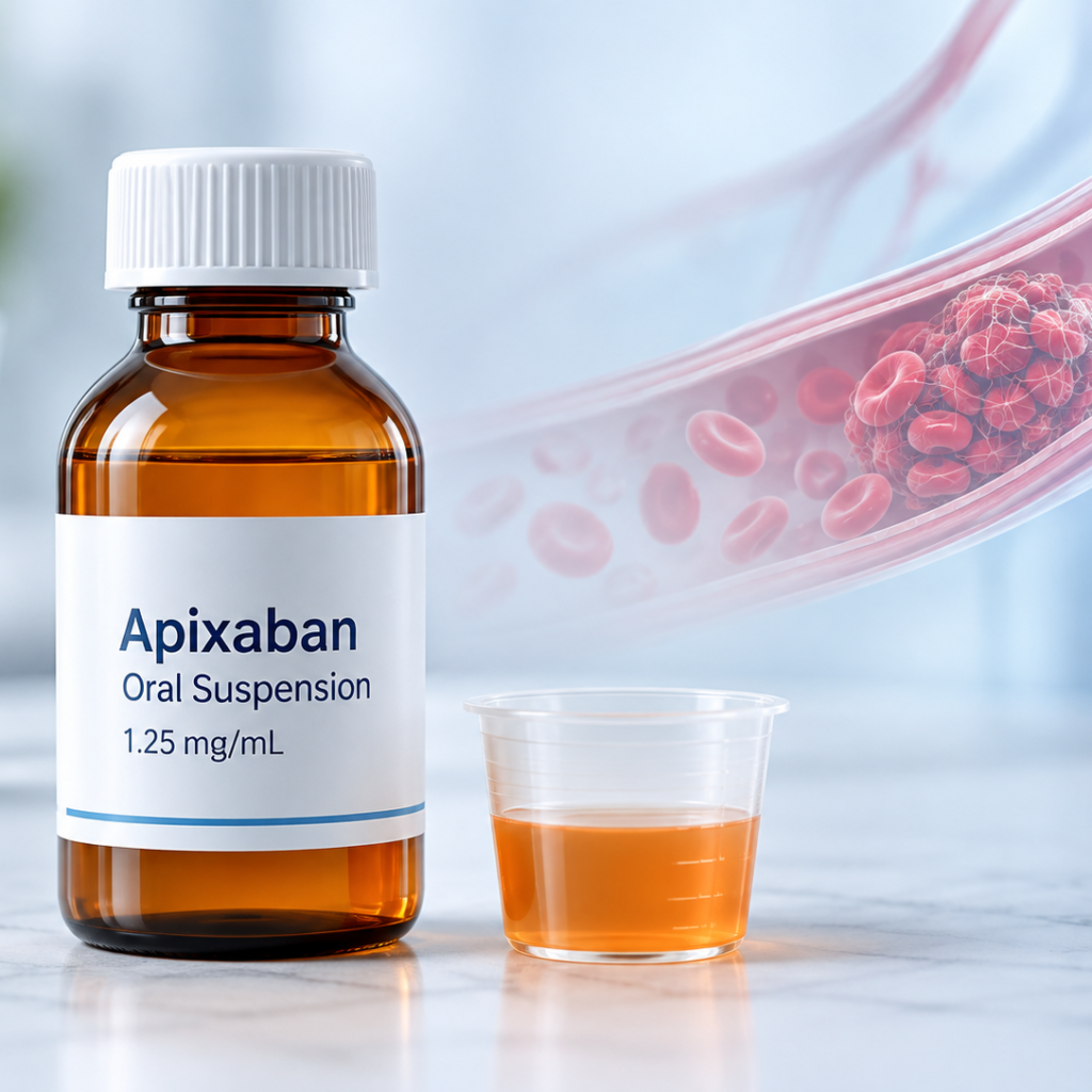 Lupin apixaban oral suspension 1.25 mg/mL receives tentative FDA approval under 505(b)(2) pathway
