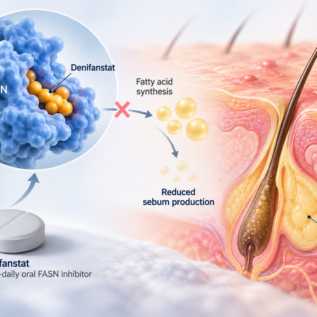 Denifanstat 52-week Phase 3 results in moderate to severe acne vulgaris