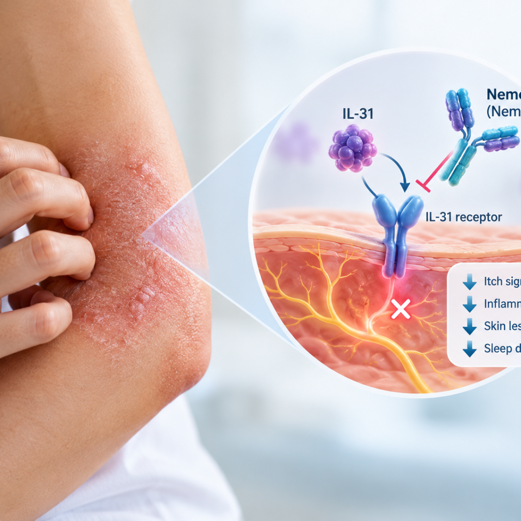 Nemluvio nemolizumab three-year ARCADIA data showing sustained improvements in atopic dermatitis