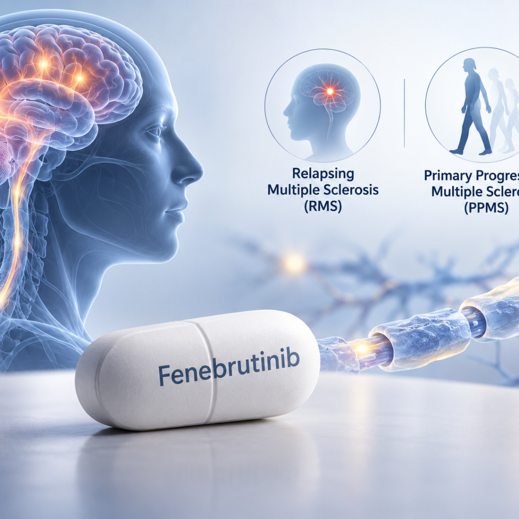Fenebrutinib oral BTK inhibitor for relapsing and primary progressive multiple sclerosis