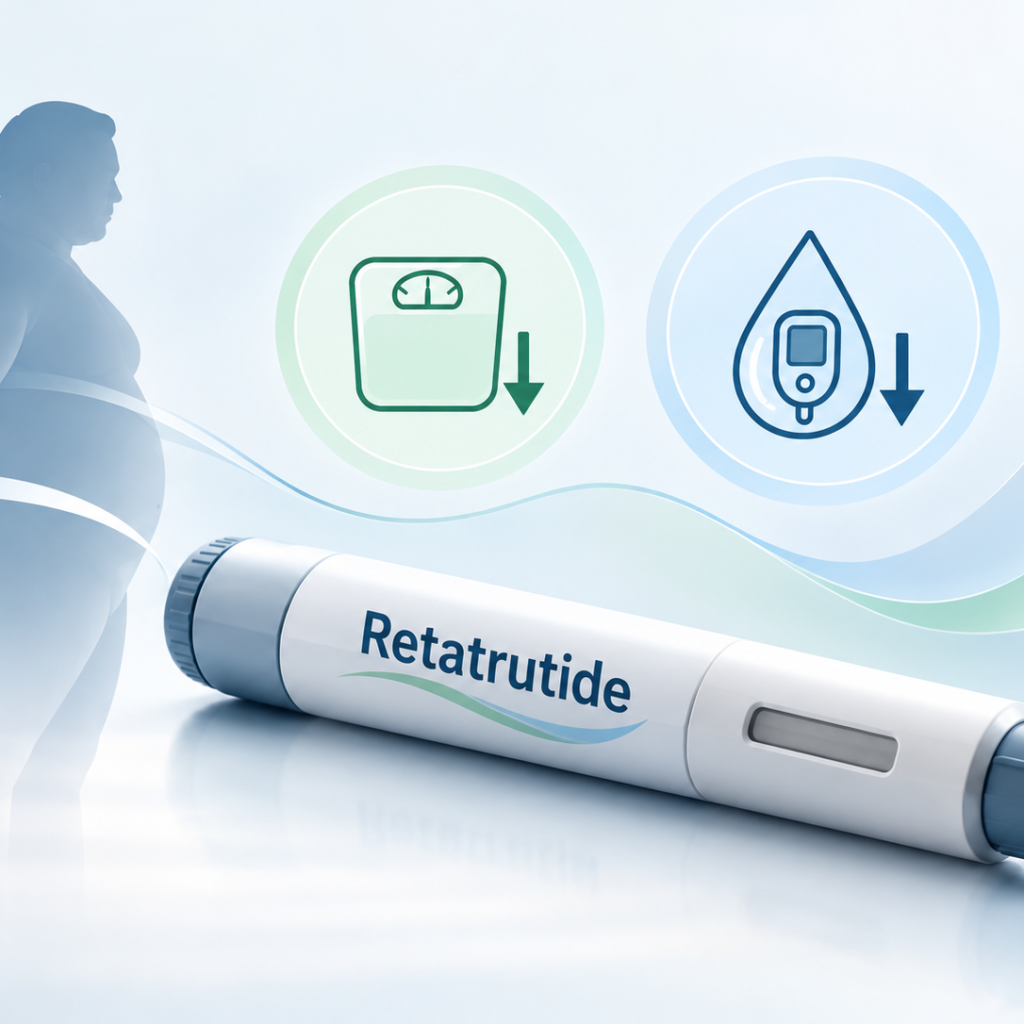 Retatrutide Phase 3 TRIUMPH-2 trial shows weight loss and A1C reduction in adults with obesity and type 2 diabetes