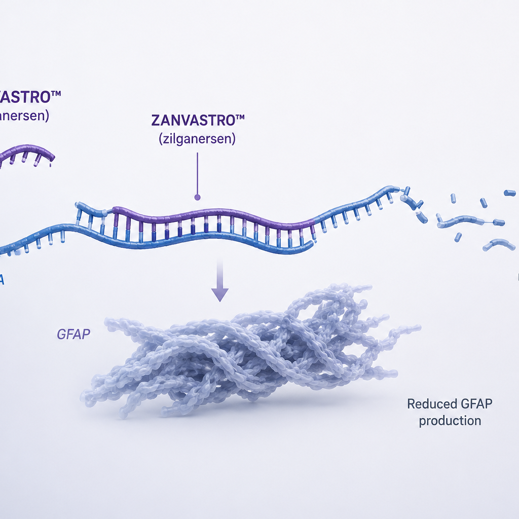 ZANVASTRO is approved for the treatment of Alexander disease in pediatric and adult patients