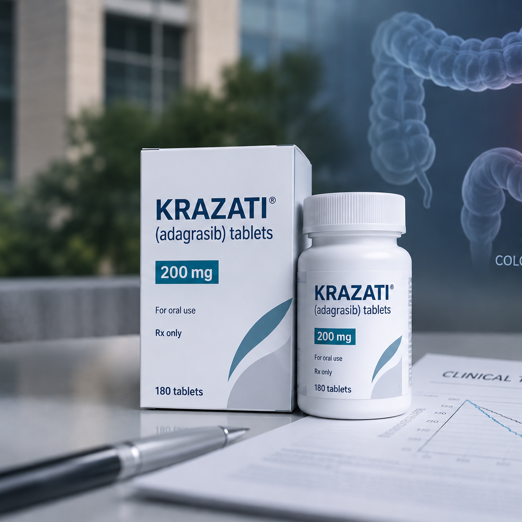 KRAZATI adagrasib plus cetuximab for KRAS G12C-mutated colorectal cancer