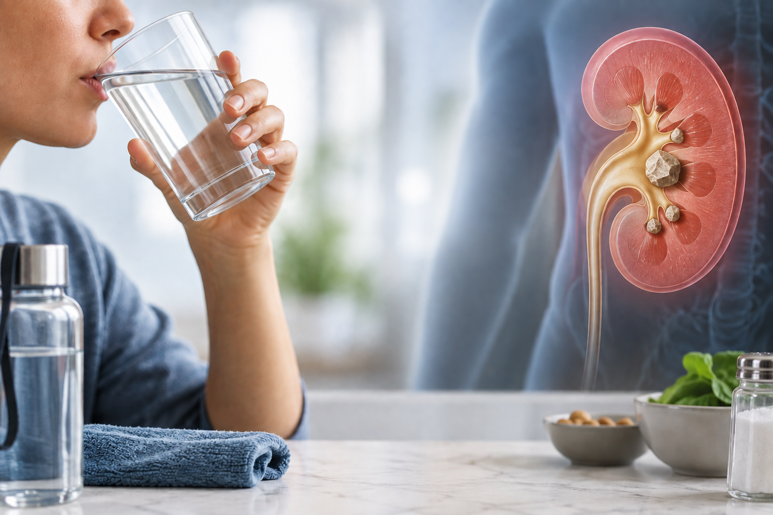 Study finds intensive hydration programme increased urine volume but did not reduce recurrent kidney stones