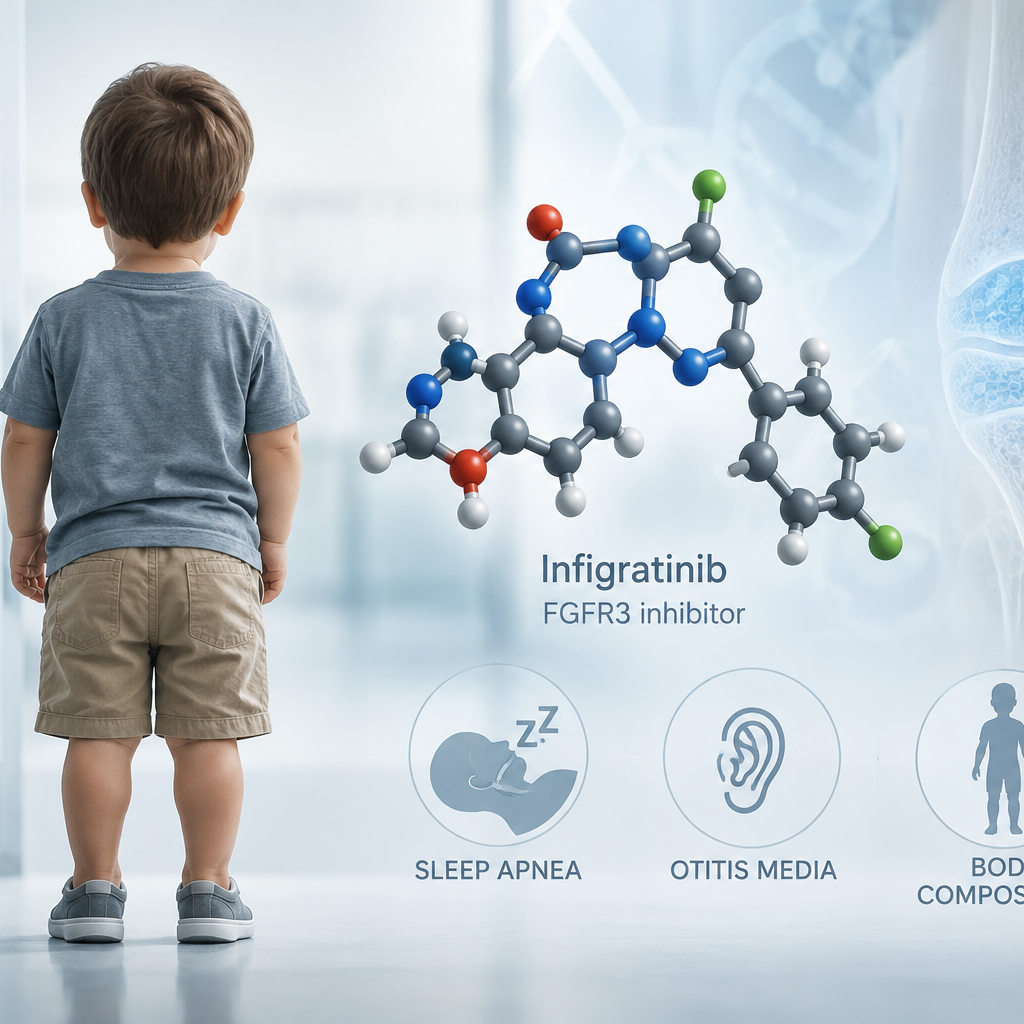 Oral infigratinib shows favorable trends in sleep apnea and otitis media in children with achondroplasia